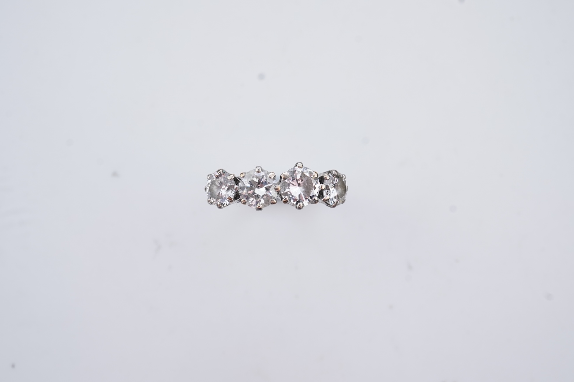 A four-stone diamond ring